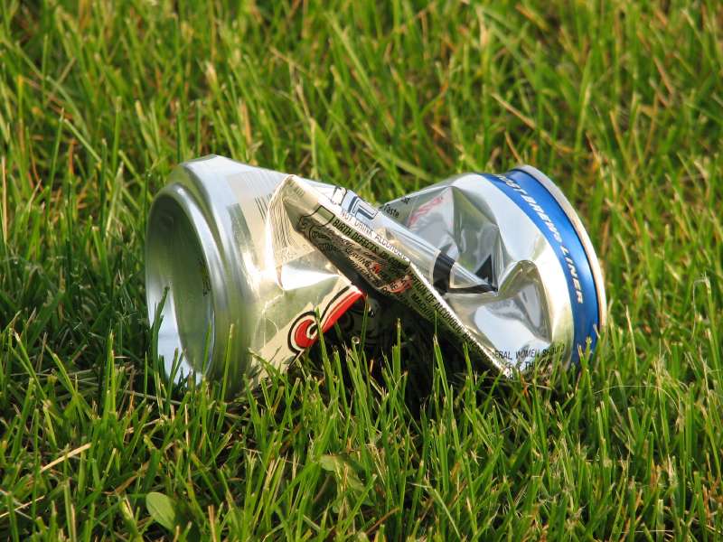 Empty beer can